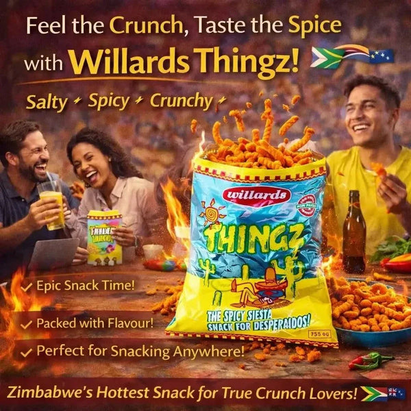 Willards Thingz 150g bag of salty and spicy Zimbabwean snack mix