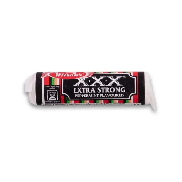Wilsons XXX Mint Extra Strong Musk Flavored Mints 31g packaging