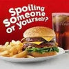 Wimpy Burger Relish Sauce enhances cheeseburger and fries meal.