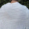 Cream knitted Winter Poncho with round neck from Cotton Road
