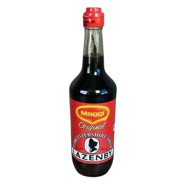 Nestle Maggi Lazenby Worcester Sauce 500ml bottle with rich tangy flavor for steaks and marinades