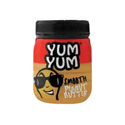 Yum Yum Smooth Peanut Butter 400g jar front view