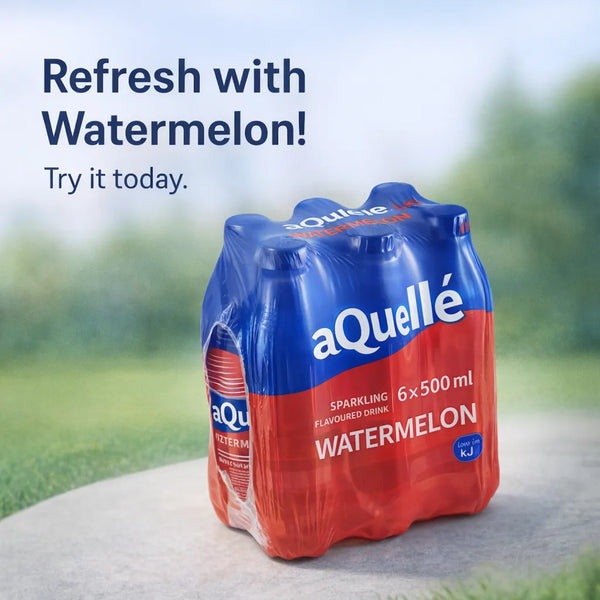 aQuellé Flavoured Sparkling Water - Watermelon (Pack of 6 x 500ml) Facebook Ad