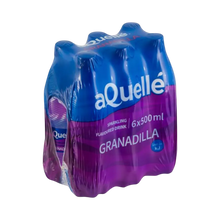 aQuellé Flavoured Sparkling Water - Granadilla (Pack of 6 x 500ml)