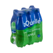aQuellé Flavoured Sparkling Water - Apple 500ml (Pack of 6 x 500ml)