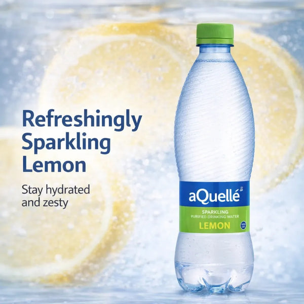 aQuellé Flavoured Sparkling Water - Lemon 500ml Facebook Ad