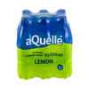 aQuellé Lemon Flavoured Sparkling Water 6 × 500ml multipack front view