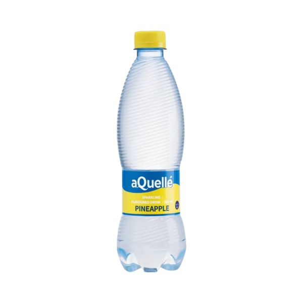 aQuellé Pineapple Flavoured Sparkling Water 500ml single bottle