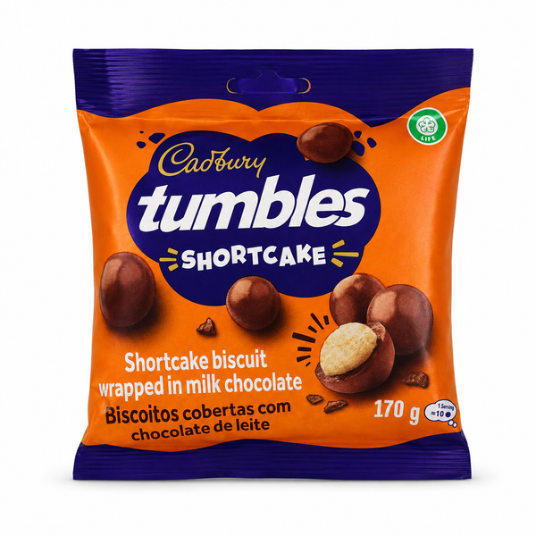 Cadbury Tumbles Shortcake 170g pouch