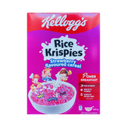 Kellogg's Rice Krispies Strawberry Flavoured Cereal 340g current front pack