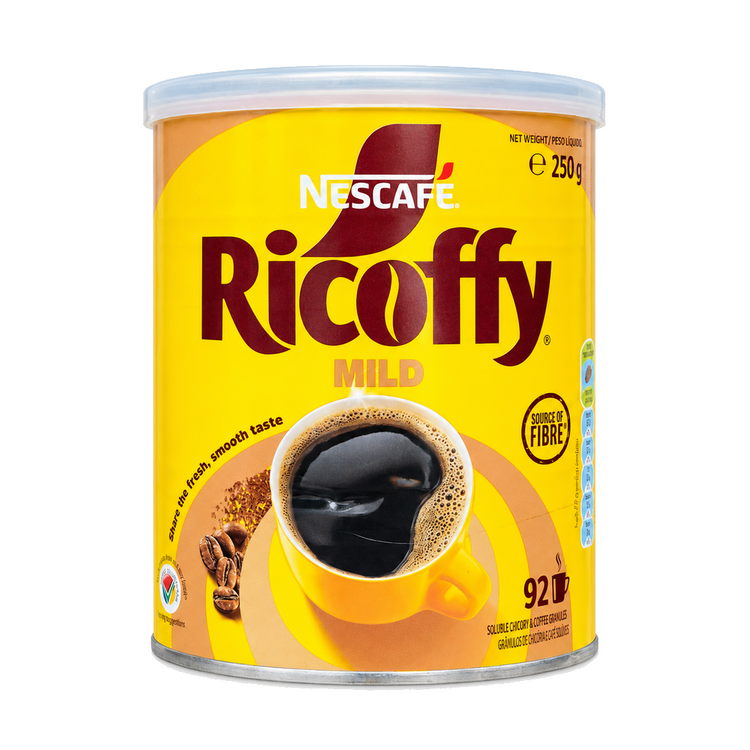 Nescafé Ricoffy Mild soluble chicory and coffee granules 250g tin