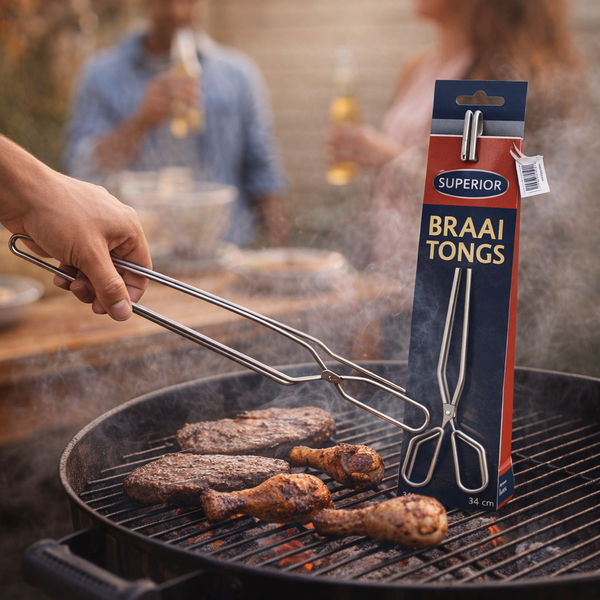 GoodNel Braai Tongs (Stainless Steel) - Long Length (500mm) Facebook Ad