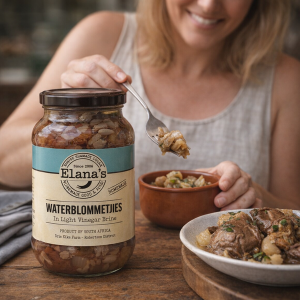 Elana's Waterblommetjies in light vinegar brine - 1kg Facebook Ad