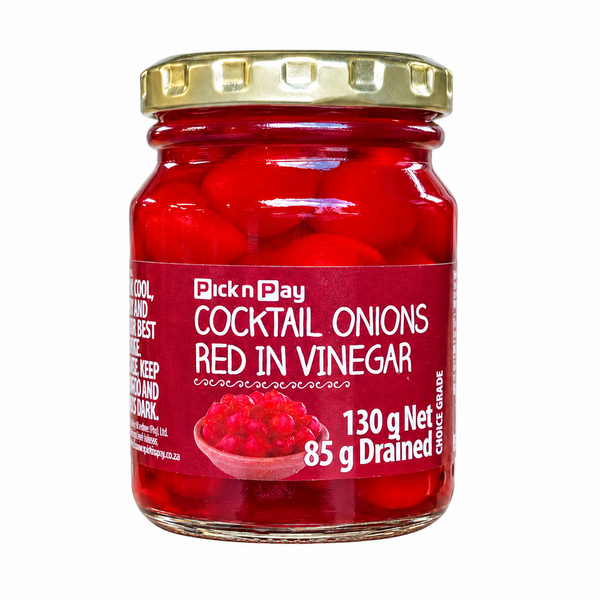 Pick n Pay Cocktail Onions Red in Vinegar 130g jar