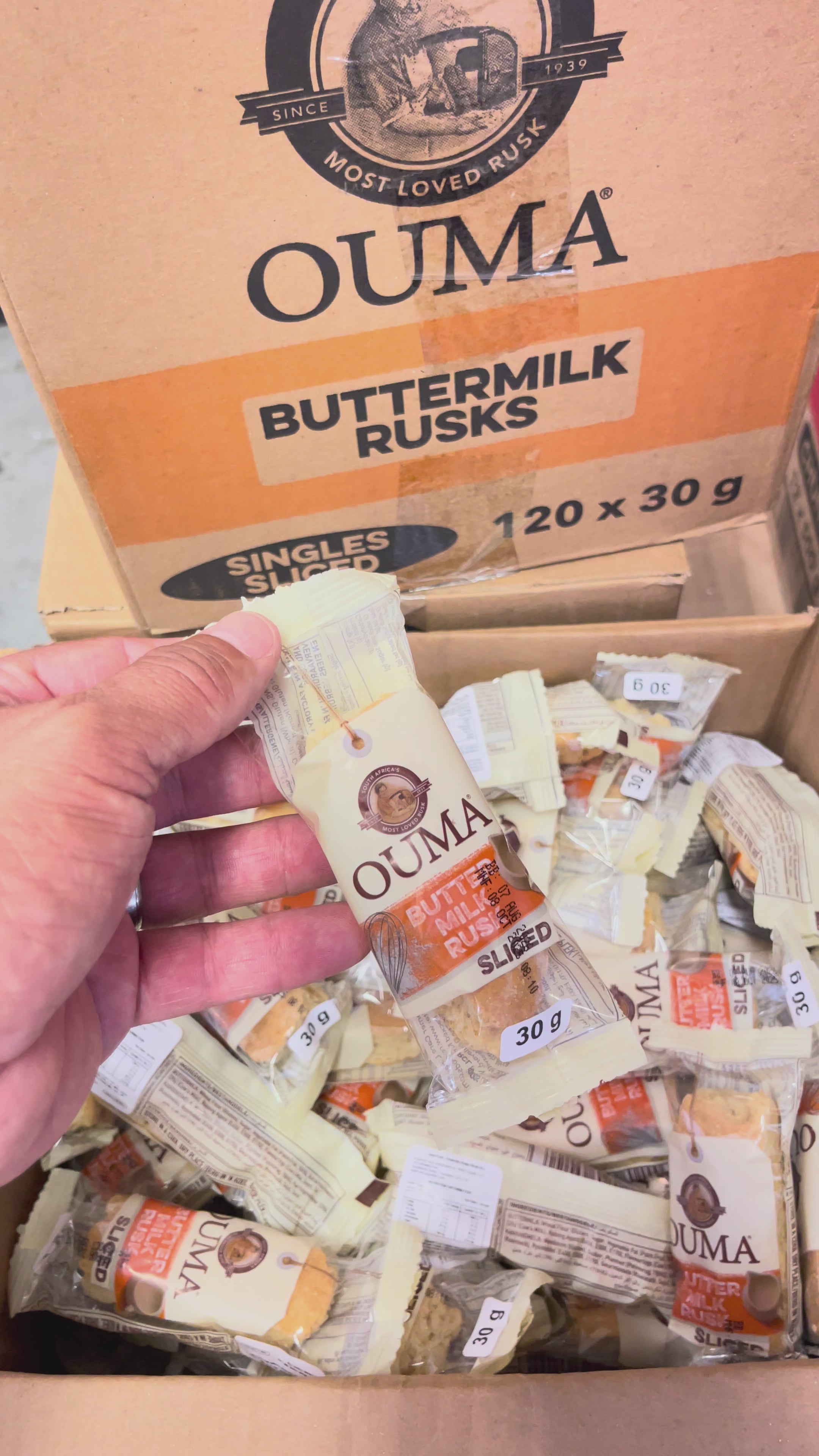 Ouma Rusks – Buttermilk (Single Sliced) – 30g | Classic South African ...