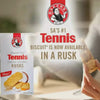 One-second image-derived product clip: Bakers Tennis Classic Coconut Rusks 450g. Source gid://shopify/MediaImage/34874473349357. Silent faithful conversion.